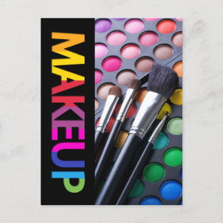 Makeup Artist Comp Card Postkarte