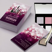 Makeup Artist Cosmetican - Pink Beauty Glitzer Visitenkarte