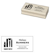 Makeup Artist Cosmetics Lipstick Mascara Adresse Gummistempel (Stempel)