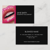 Makeup Artist Cosmetologe Cosmetology Groupon Visitenkarte (Vorne/Hinten)