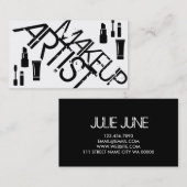 Makeup Artist Cosmetologe Cosmetology Visitenkarte (Vorne/Hinten)
