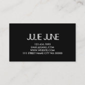 Makeup Artist Cosmetologe Cosmetology Visitenkarte (Rückseite)