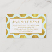 Makeup Artist Cosmetologe - Moderne große Goldpunk Visitenkarte (Rückseite)