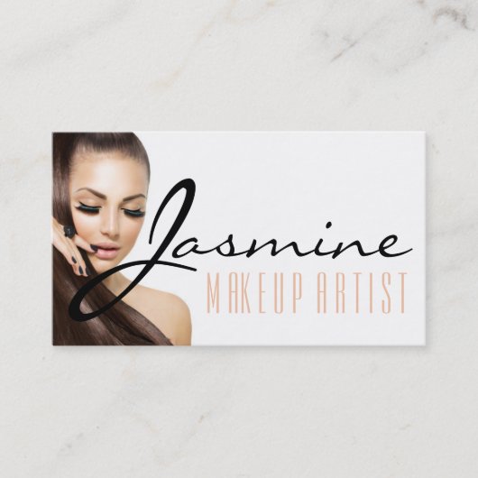 Makeup Artist Cosmetologin Nails Beauty Visitenkarte (Vorderseite)