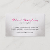 Makeup Artist Cosmetologin Red Lips Visitenkarte (Rückseite)