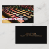 Makeup Artist, Cosmetology Business Card Visitenkarte (Vorne/Hinten)