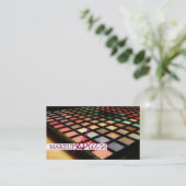 Makeup Artist, Cosmetology Business Card Visitenkarte (Stehend Vorderseite)