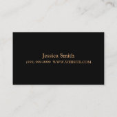 Makeup Artist, Cosmetology Business Card Visitenkarte (Rückseite)