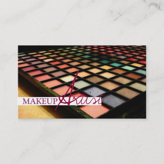 Makeup Artist, Cosmetology Business Card Visitenkarte (Vorderseite)