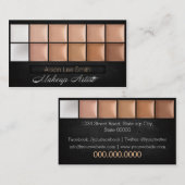 Makeup Artist/Cream Eyeshadow Palette Visitenkarte (Vorne/Hinten)