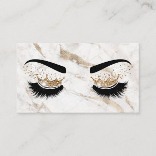 Makeup artist Crown Lashes Salon Extension Visitenkarte