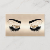 Makeup artist Crown Lashes Schönheitssalon Visitenkarte (Vorderseite)