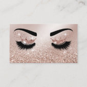 Makeup artist Crown Lashes Schönheitssalon Visitenkarte (Vorderseite)