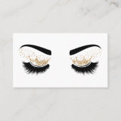 Makeup artist Crown Lashes Schönheitssalon Visitenkarte (Vorderseite)