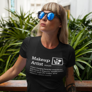 Makeup Artist Definition Dark Mode - Crew T-Shirt