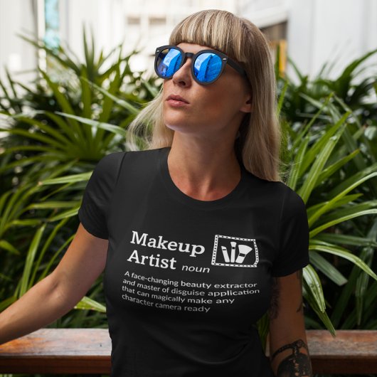 Makeup Artist Definition Dark Mode - Crew T-Shirt