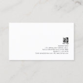 Makeup Artist Delicate Floral Business Card Visitenkarte (Rückseite)