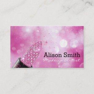 Makeup Artist/Diamonds Lipstick Visitenkarte