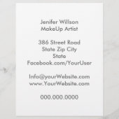 Makeup Artist Discount Offer Flyer (Hinten)