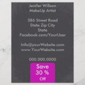 Makeup Artist Discount Offer Flyer (Hinten)