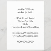 Makeup Artist Discount Offer Flyer (Hinten)