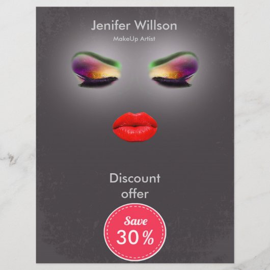 Makeup Artist Discount Offer Flyer (Vorne)