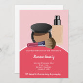 Makeup Artist Einladung (Vorne/Hinten)