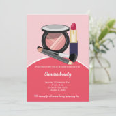 Makeup Artist Einladung (Stehend Vorderseite)