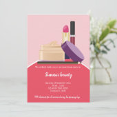 Makeup Artist Einladung (Stehend Vorderseite)