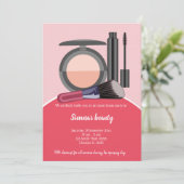 Makeup Artist Einladung (Stehend Vorderseite)