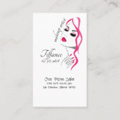 Makeup Artist Einzigartig Zeichnend Visitenkarte (Vorderseite)