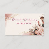 Makeup Artist Elegant Business Card Visitenkarte (Vorderseite)