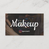 Makeup Artist Elegantes Design Visitenkarte (Rückseite)