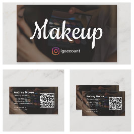 Makeup Artist Elegantes Design Visitenkarte