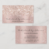 Makeup Artist Event Beauty Blogger Glitzer Lux Visitenkarte (Vorne/Hinten)