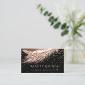 Makeup Artist Event Lashes Stylist Rose Champai Terminkarte (Stehend Vorderseite)