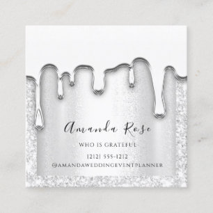 Makeup Artist Event Planner Silver Gray Passion Terminkarte