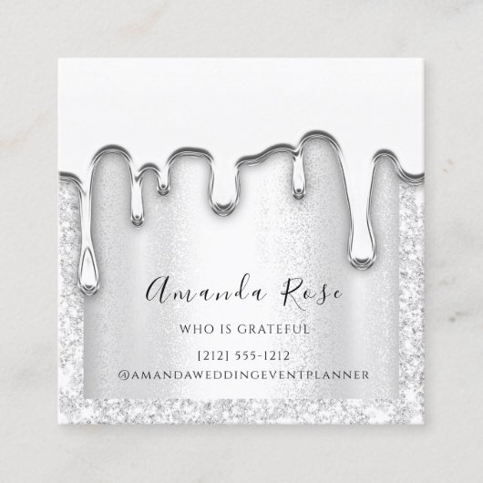 Makeup Artist Event Planner Silver Gray Passion Terminkarte (Vorderseite)