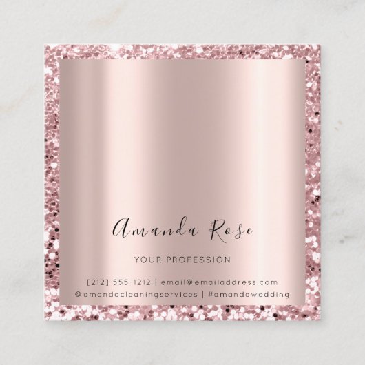 Makeup Artist Event Rose Gold Terminkarte (Vorderseite)