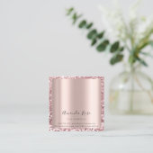 Makeup Artist Event Rose Gold Terminkarte (Stehend Vorderseite)
