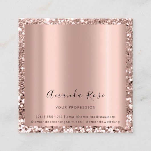 Makeup Artist Event Rose Gold Terminkarte (Vorderseite)