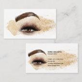 Makeup artist Eye Beauty Salon Lash Extension Visitenkarte (Vorne/Hinten)