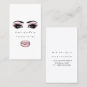 Makeup Artist Eye Lashes Glitzer Augenbrauen Lippe Visitenkarte (Vorne/Hinten)