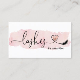 Makeup Artist Eyebrow Eyes Lashes Herz Visitenkarte