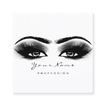 Makeup Artist Eyebrow Gray Lashes White Square