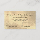 Makeup Artist Eyebrow Lashes Lashes Visitenkarte (Rückseite)