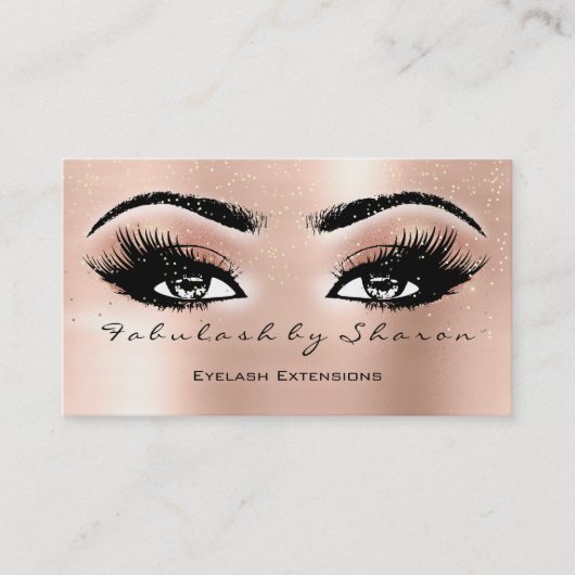 Makeup Artist Eyebrow Lashes Visitenkarte (Vorderseite)