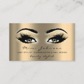 Makeup Artist Eyebrow Lashes Visitenkarte (Vorderseite)