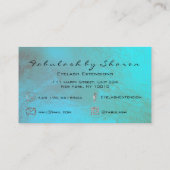 Makeup Artist Eyebrow Lashes Visitenkarte (Rückseite)