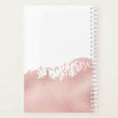 Makeup artist Eyebrows Lashes Glitzer Rose Gold Planer (Rückseite)